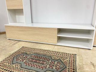 MUEBLE DE TELEVISION CON ESTANTERIA BLANCO CAMBRIA