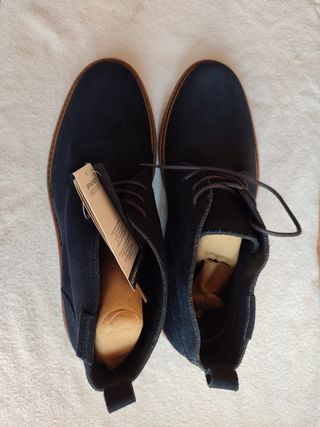 Botas de ante azul marino para hombre