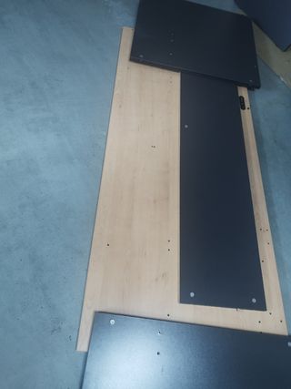 Escritorio, Mesa de despacho 180x80 con ala 100x60