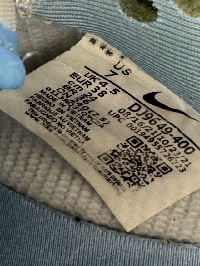 Nike Dunk Low Azul Blanco 38