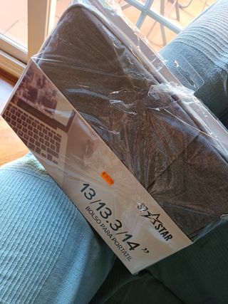 Maletín de tela de ordenador.