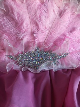 Abanico Gitano Rosa y Plateado