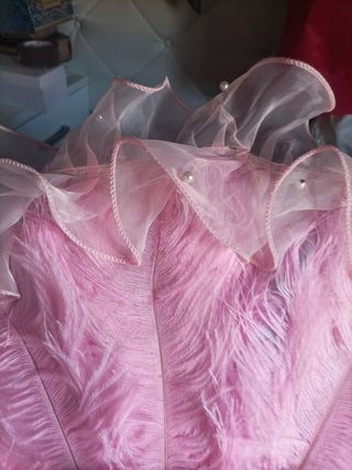 Abanico Gitano Rosa y Plateado