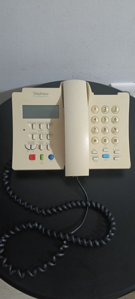 Teléfono fijo Domo Telefónica Beige