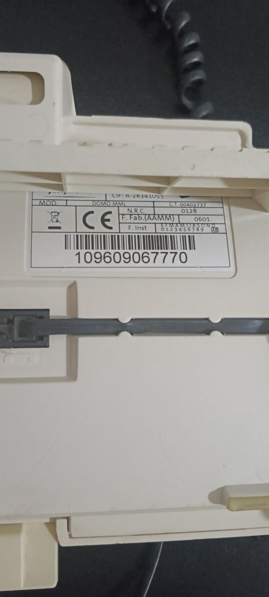 Teléfono fijo Domo Telefónica Beige