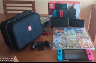 Nintendo Switch Azul/Rosa + Accesorios