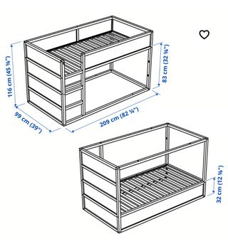 Litera Kura, de Ikea (solo estructura)