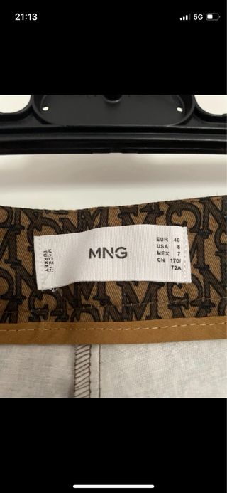 Pantalón Mango estampado