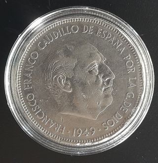 5 Pesetas 1949 F. Franco Caudillo