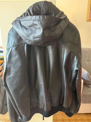 Giubbotto uomo pelle nero taglia 56