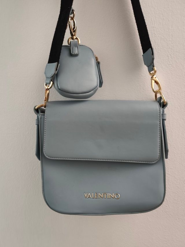 Bolso Petit Mario Valentino Azul y Dorado