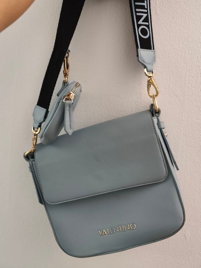 Bolso Petit Mario Valentino Azul y Dorado