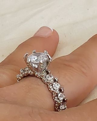 Anillo Maxi con Circonitas nupcial princesa