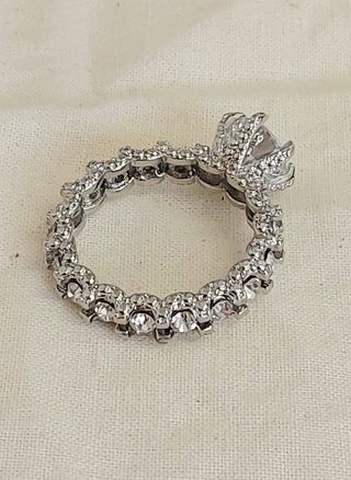 Anillo Maxi con Circonitas nupcial princesa