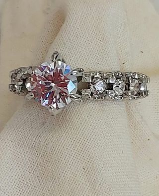 Anillo Maxi con Circonitas nupcial princesa