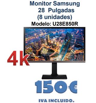 Monitor Samsung 28 4K U28E850R (8 Unidades)