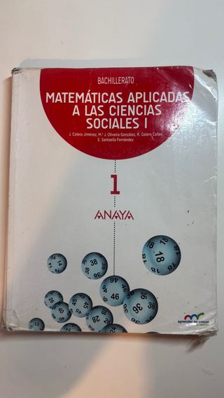 LIBRO DE MATEMÁTICAS SOCIALES 1º BACHILLERATO.
