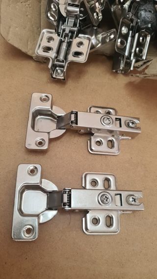 25 Bisagras Acero Inox Puerta Mueble 1.5mm