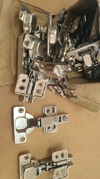 25 Bisagras Acero Inox Puerta Mueble 1.5mm