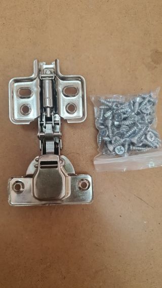 25 Bisagras Acero Inox Puerta Mueble 1.5mm