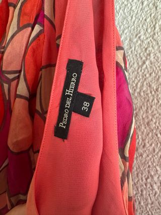 Vestido Pedro del Hierro Rosa y Rojo