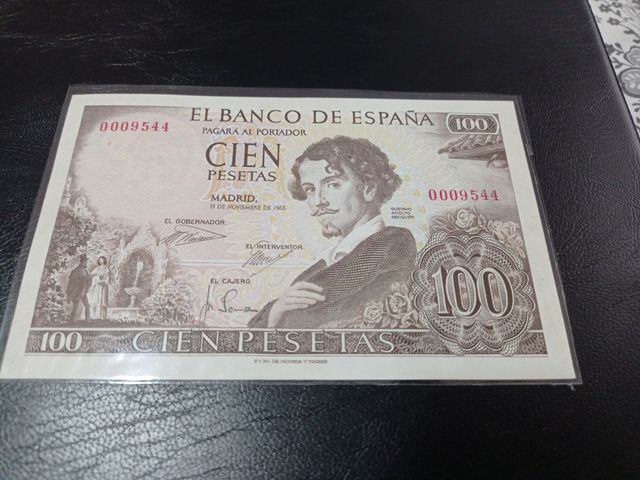 Billete 100 pesetas España 1965