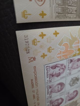 Sellos Familia Real Española 1984 - Planchas x6