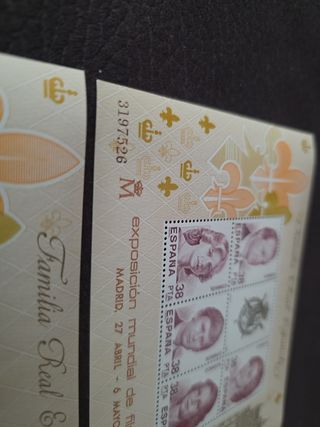 Sellos Familia Real Española 1984 - Planchas x6