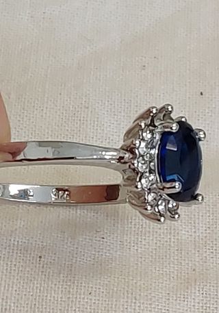 Anillo Plata compromiso estilo clásico