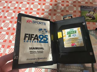 Lote Mega Drive: FIFA 95, FIFA 96, Sonic, Mega Gam