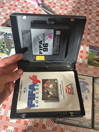 Lote Mega Drive: FIFA 95, FIFA 96, Sonic, Mega Gam
