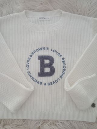Jersey Brownie Blanco