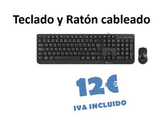 Teclado y Ratón USB Negro