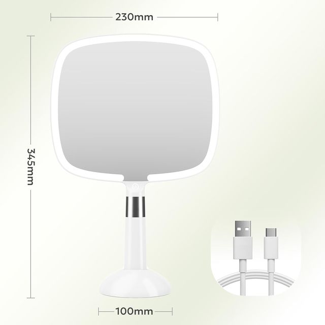 Espejo de Maquillaje recargable con Luz LED