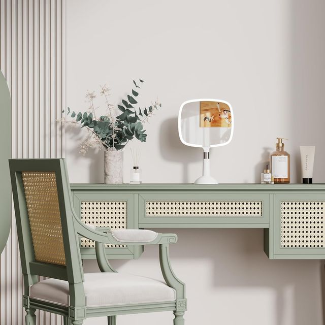 Espejo de Maquillaje recargable con Luz LED