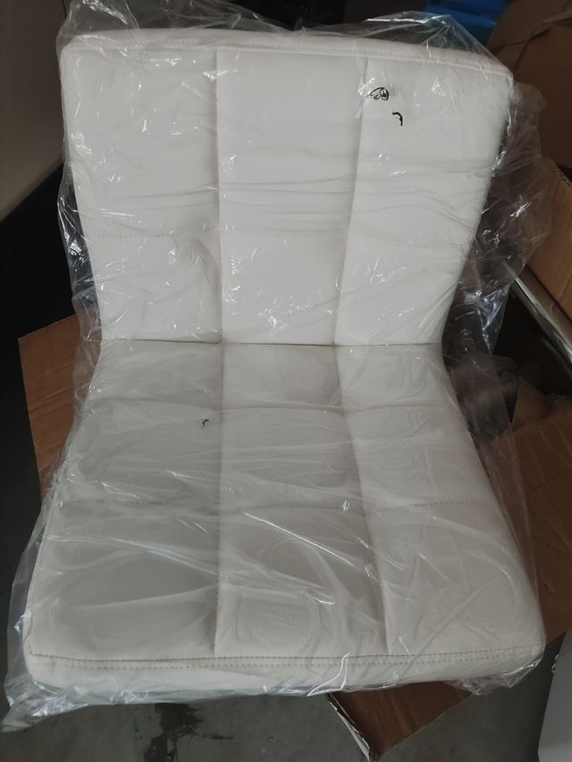 ✅Taburetes Altos Blanco Cuero Sintético nuevos
