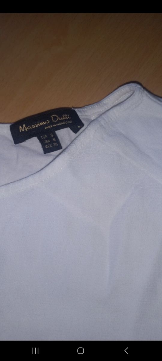 Blusa blanca manga acampanada