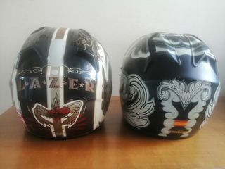 Casco Integral Moto fibra Lazer y AGV