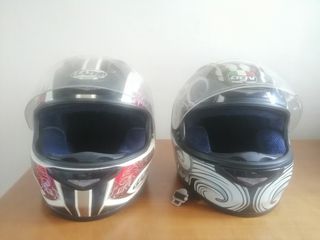 Casco Integral Moto fibra Lazer y AGV