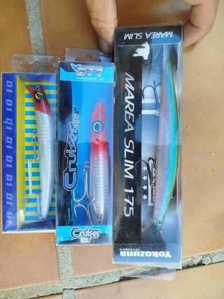 Lote 3 señuelos pesca