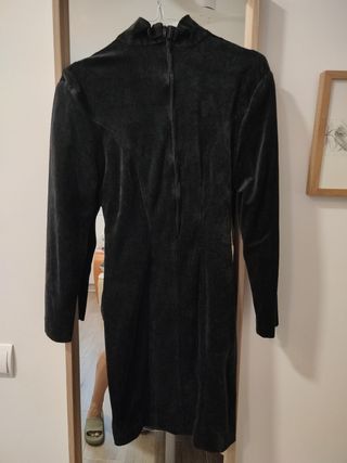 Vestido negro terciopelo vintage