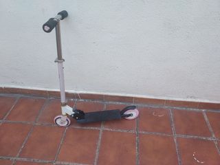 Patinete infantil 3 ruedas azul y naranja