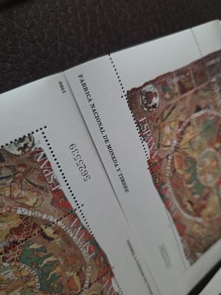 Sellos España Tapiz Creación Gerona 25 ptas x8