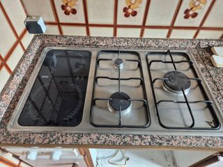 Placa de cocina vitrocerámica y gas