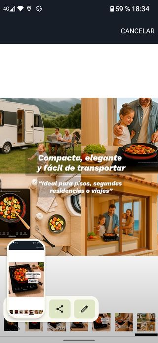 Placa Inducción Grunkel 2000W Táctil, temporizador