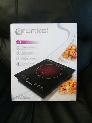Placa Inducción Grunkel 2000W Táctil, temporizador