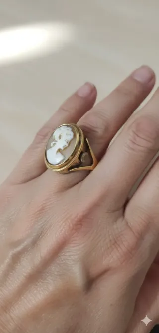 Anillo vintage con camafeo #vintage