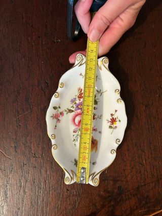 Bandeja de porcelana inglesa Royal Crown Derby