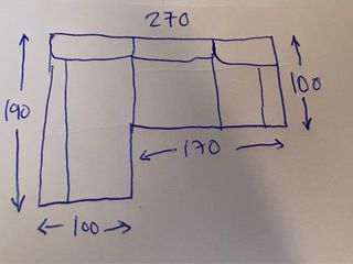 Sofá ChaiseLongue 3 Plazas Marrón