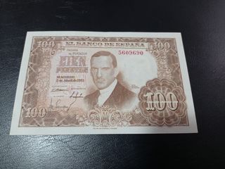 Billete 100 Pesetas España 1953
Sin serie difícil 